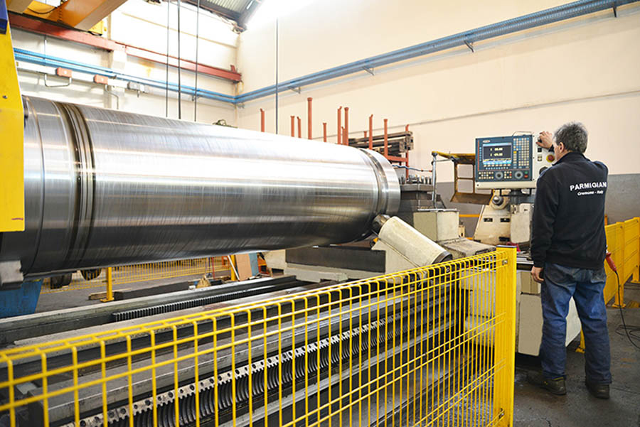 parmigiani facility plate bending rolls, plate rolling machines, 4-roll plate bending machines, angle rolls, section rolls, flanging machines, dishing press