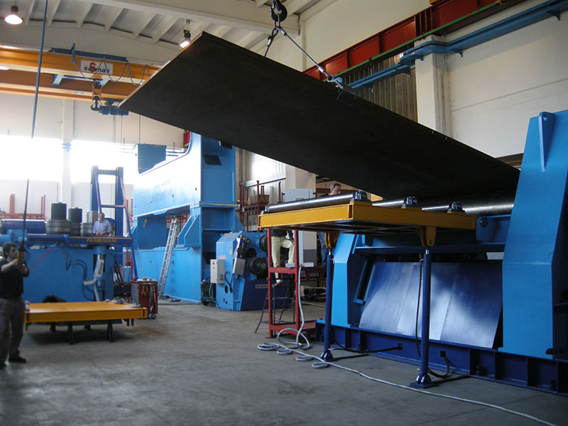 parmigiani plate rolls manufacturing plate bending rolls, plate rolling machines, 4-roll plate bending machines